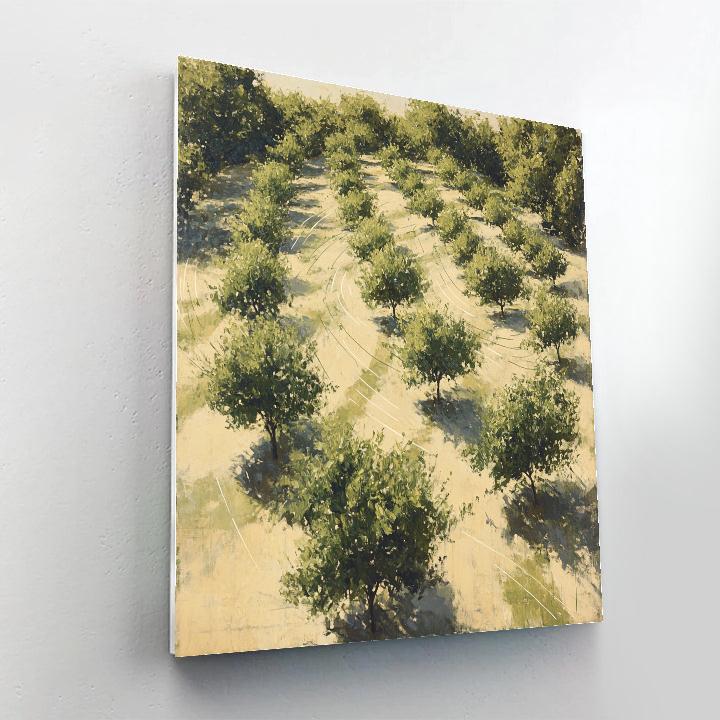 Leonardo Da Vinci Inspired Orchard Wind Maps paint by color