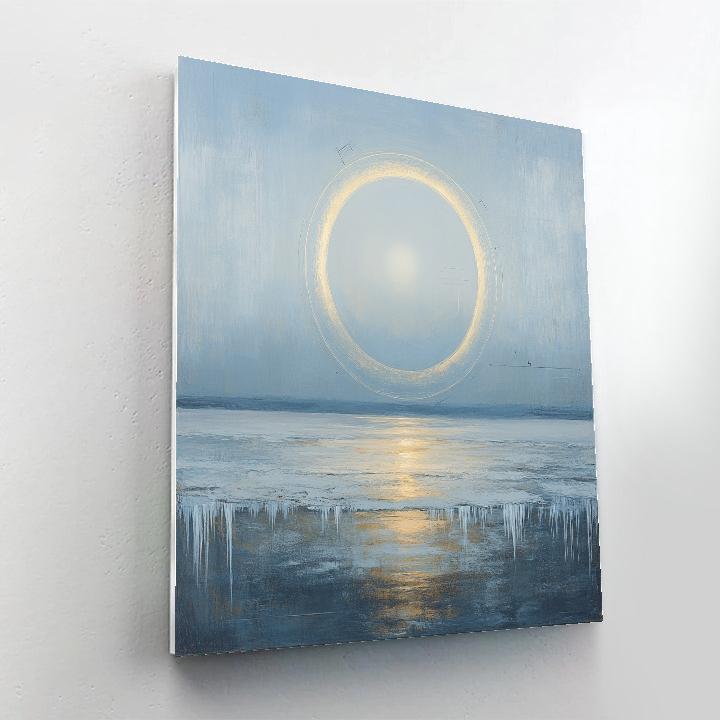 Leonardo Da Vinci Inspired Polar Night Halo Paint by numbers art