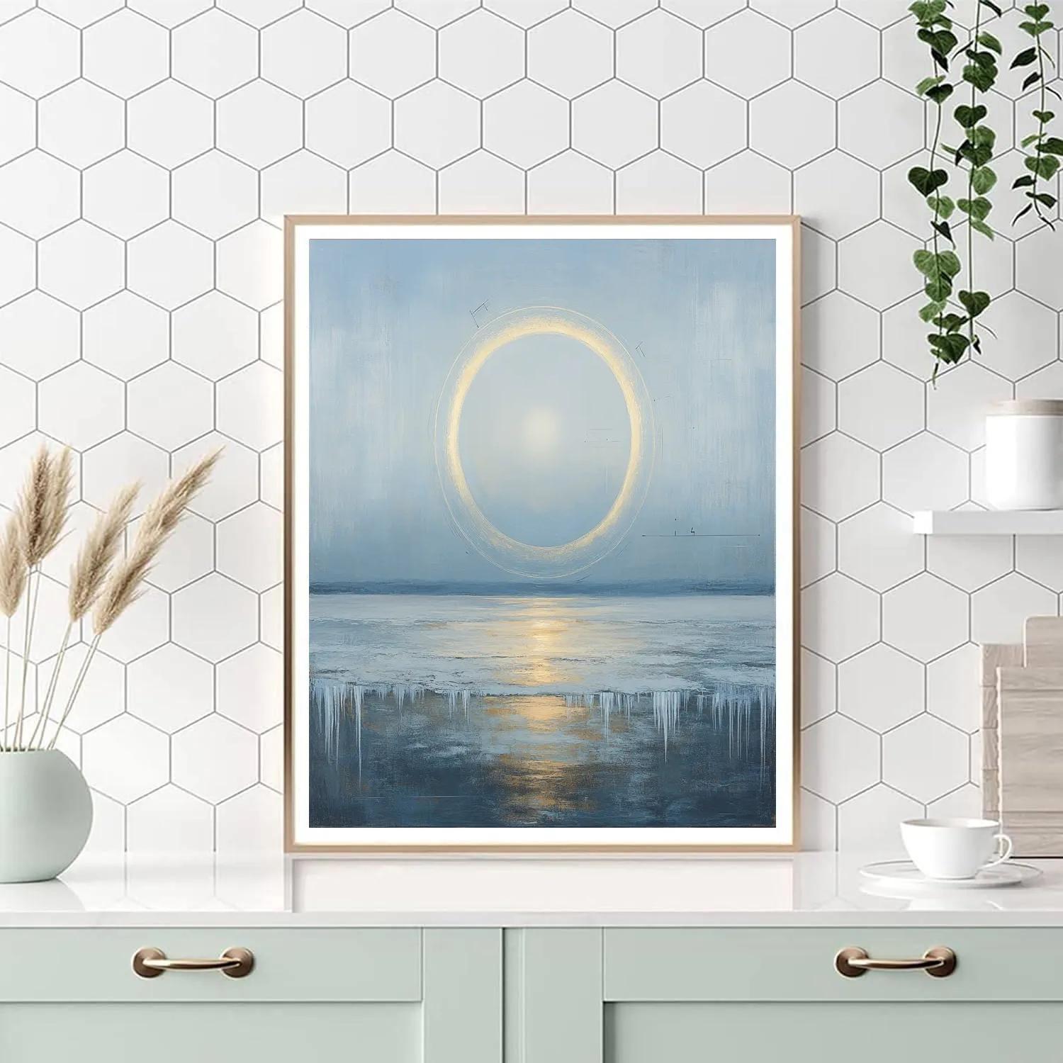 Leonardo Da Vinci Inspired Polar Night Halo Paint by numbers art