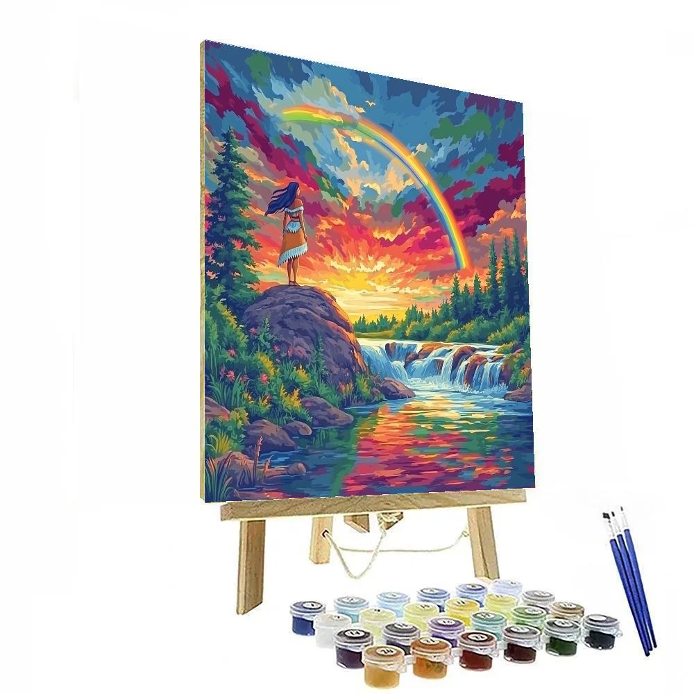 Pocahontas’ Rainbow Bridge Disney Inspired Painting by numbers kit