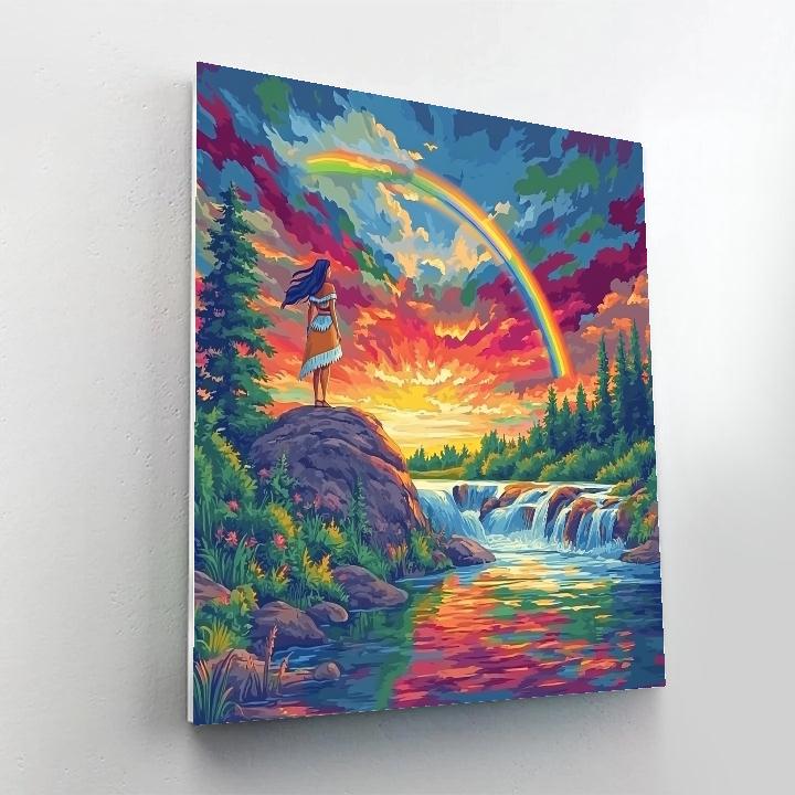Pocahontas’ Rainbow Bridge Disney Inspired Painting by numbers kit