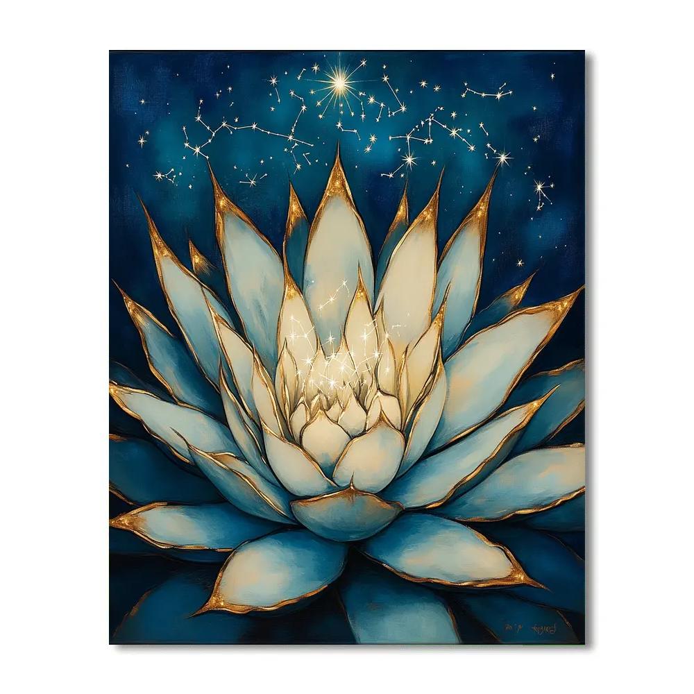 Frida Kahlo Inspired Luminous Agave Spine Galaxy Painting by numbers kit