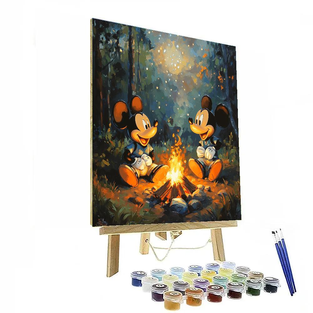 Mickey And Goofy’s Camping Trip Disney Inspired Paint by numbers kits