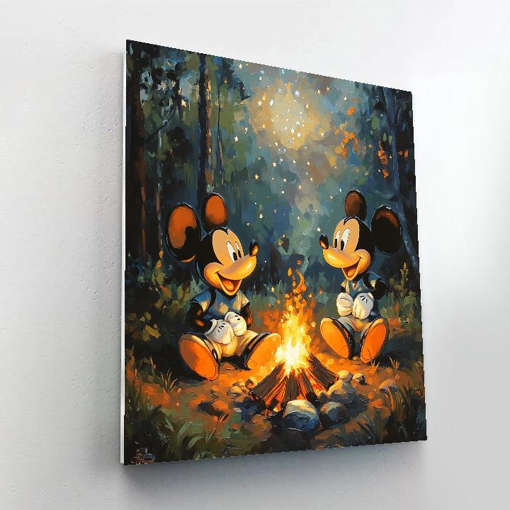 Mickey And Goofy’s Camping Trip Disney Inspired Paint by numbers kits