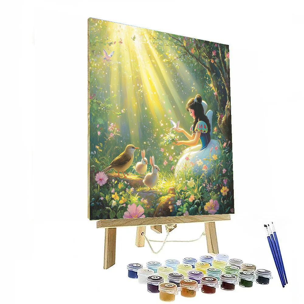 Snow White’s Woodland Friends Disney Inspired DIY paint by numbers