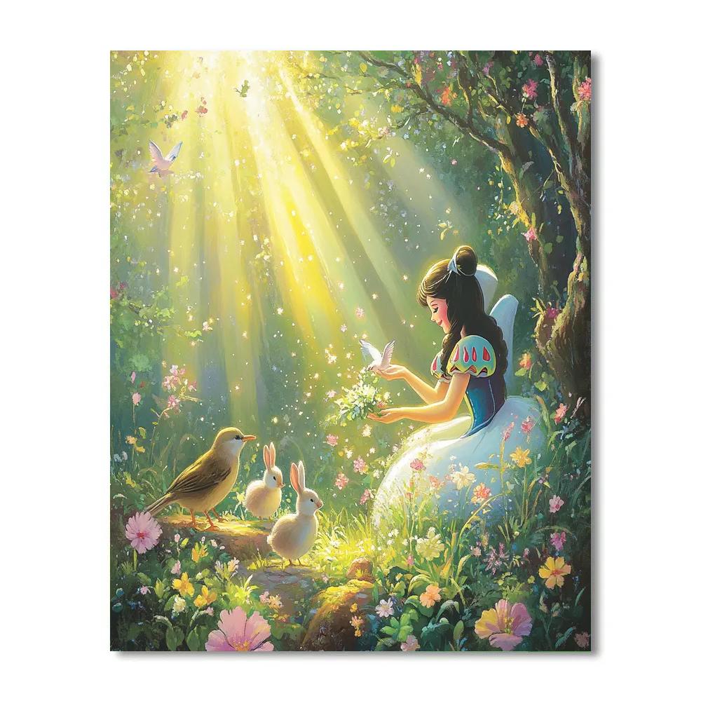 Snow White’s Woodland Friends Disney Inspired DIY paint by numbers