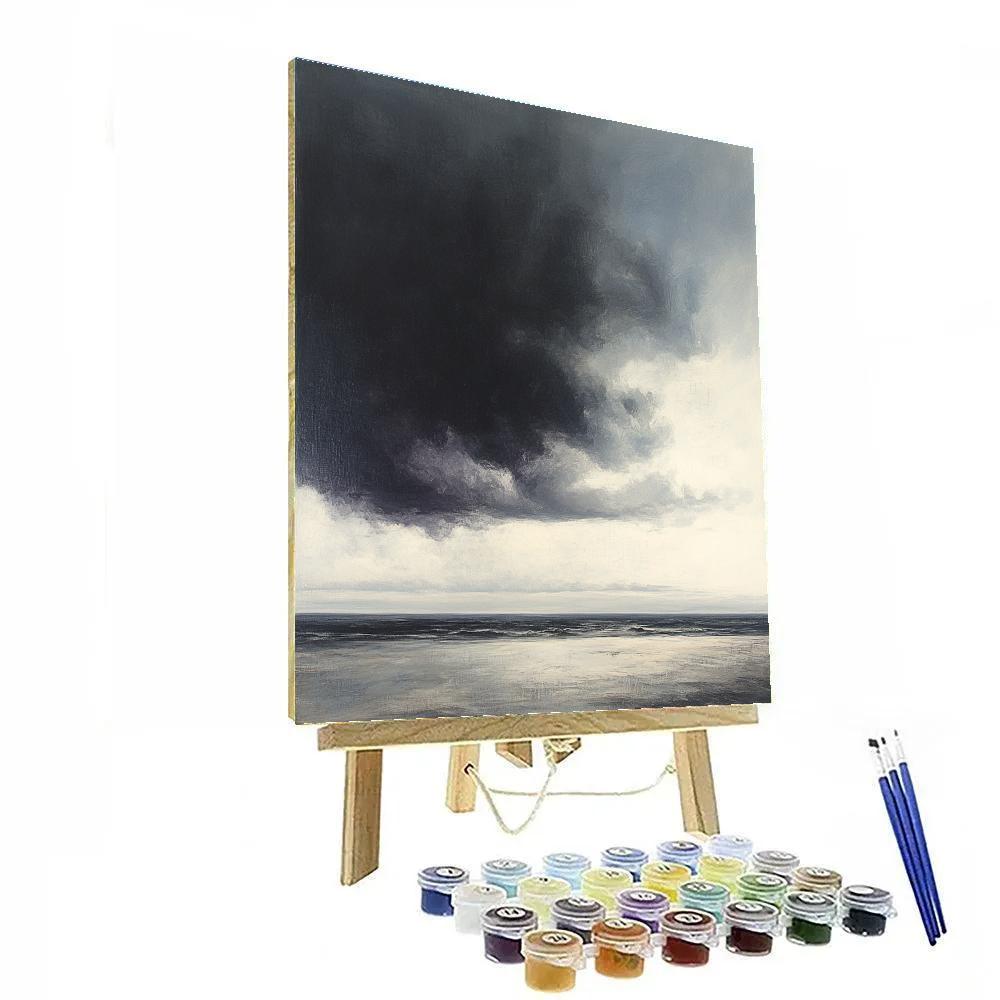 Leonardo Da Vinci Inspired Distant Thunder Line Paint by numbers art