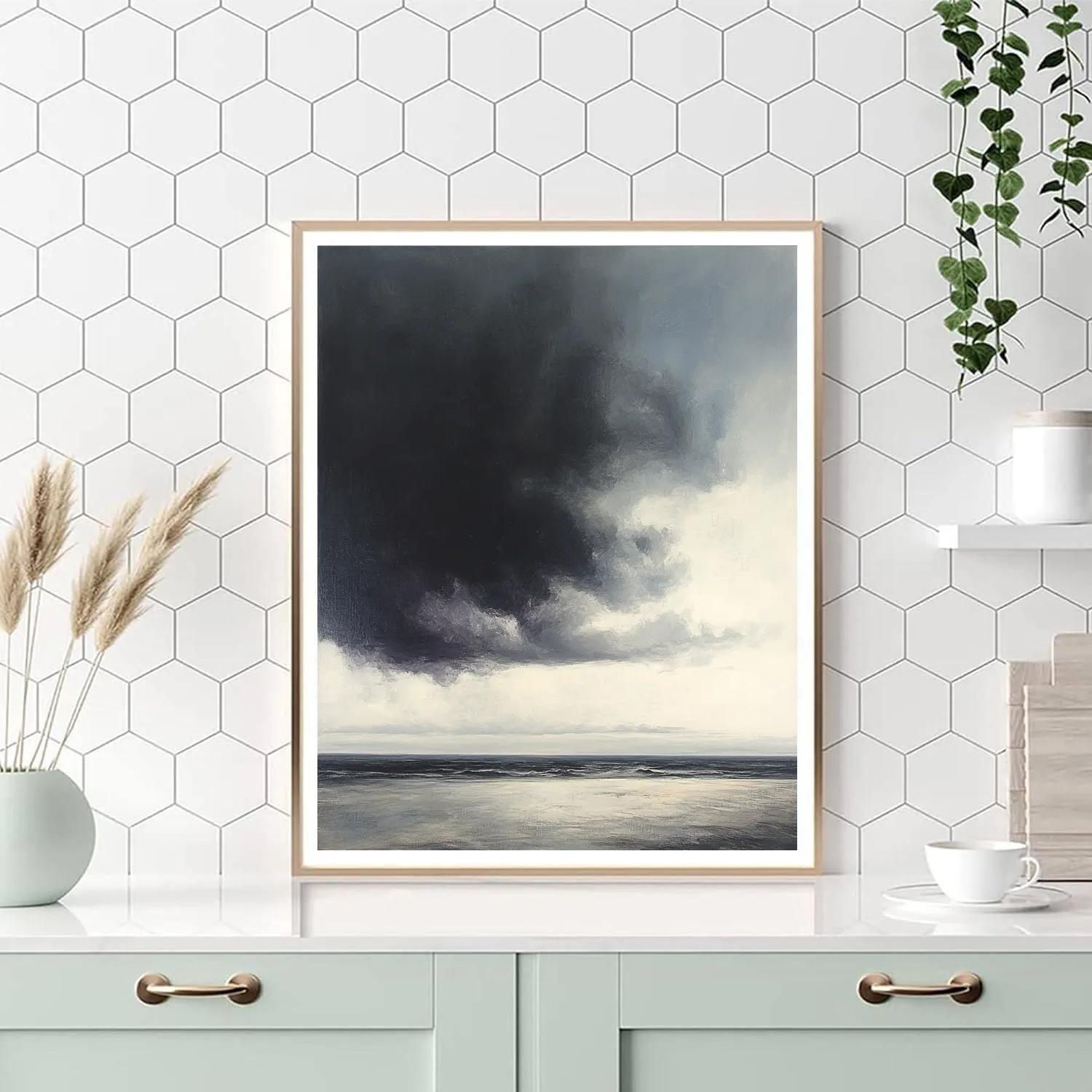 Leonardo Da Vinci Inspired Distant Thunder Line Paint by numbers art