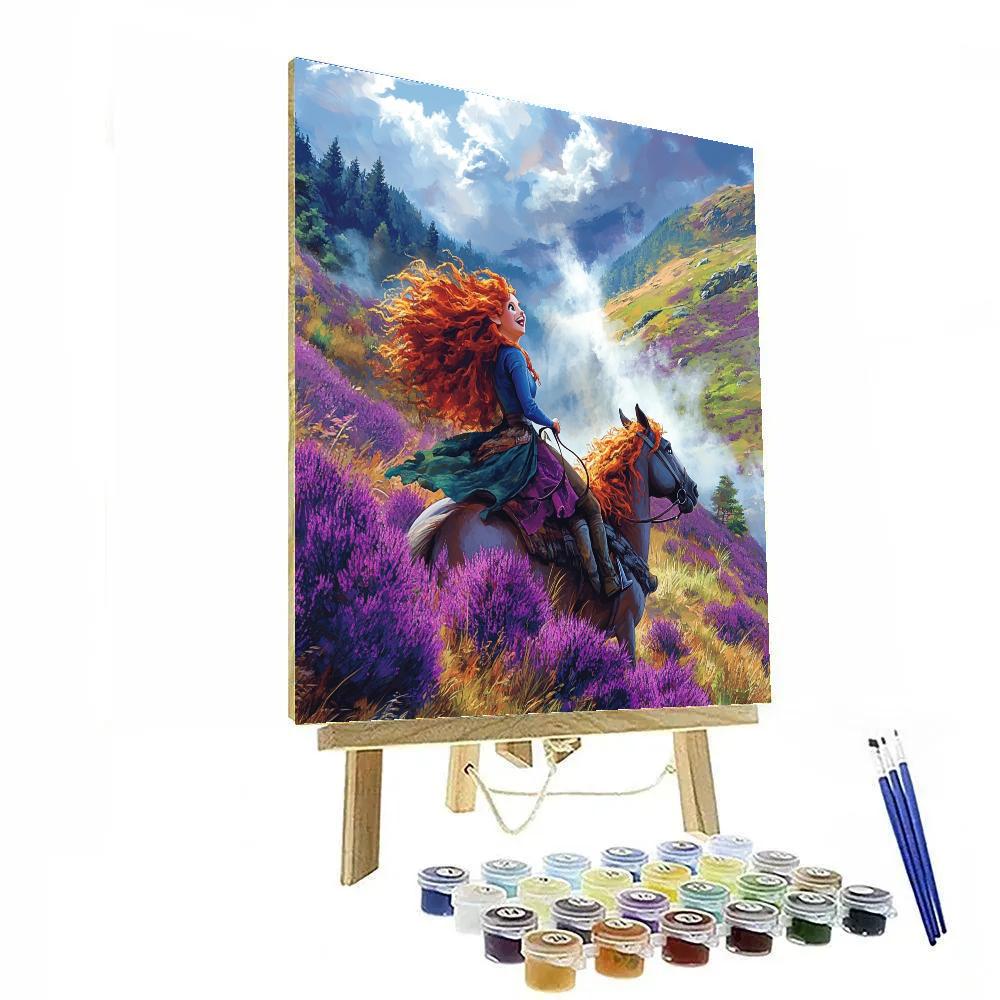 Merida And Angus’ Highland Run Disney Inspired Numbered painting kits