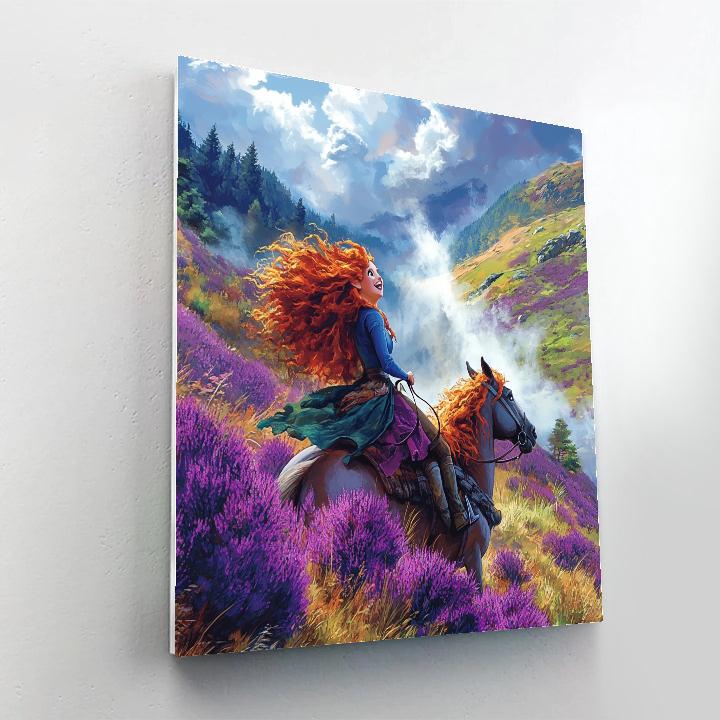 Merida And Angus’ Highland Run Disney Inspired Numbered painting kits