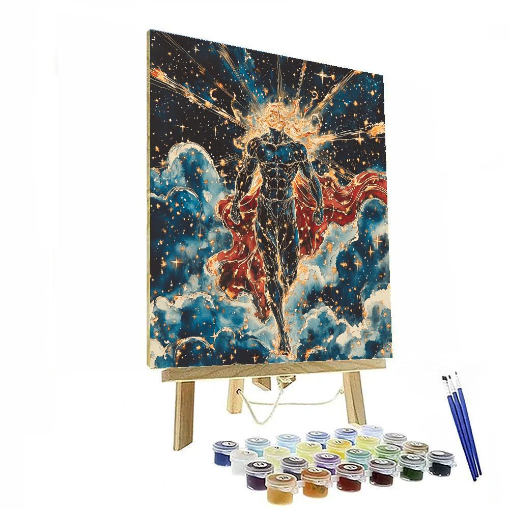 William Blake Inspired Warrior Among Stars Paint by numbers kits