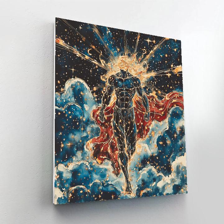 William Blake Inspired Warrior Among Stars Paint by numbers kits