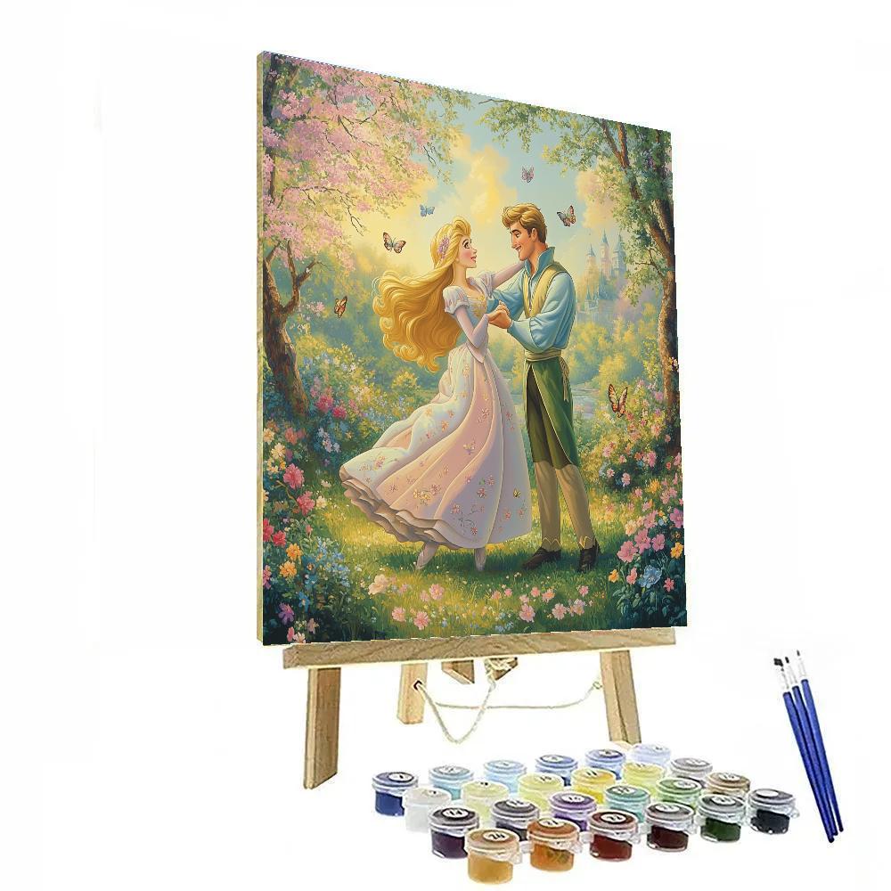 Aurora And Phillip’s Meadow Dance Disney Inspired Painting by numbers kit