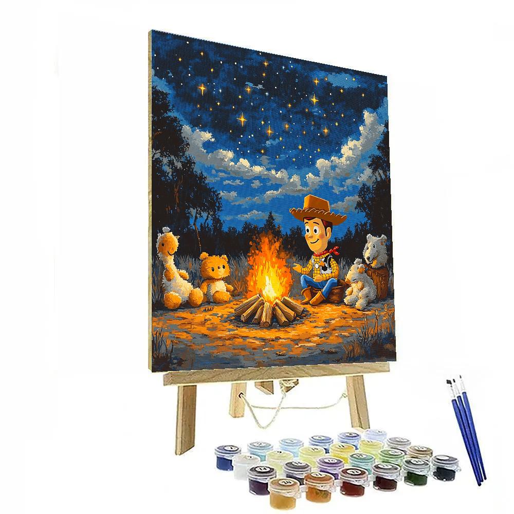 Woody’s Roundup Campfire Tales Disney Inspired paint by number