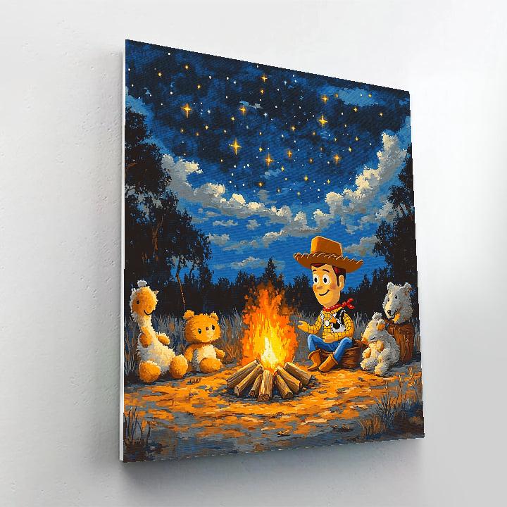 Woody’s Roundup Campfire Tales Disney Inspired paint by number
