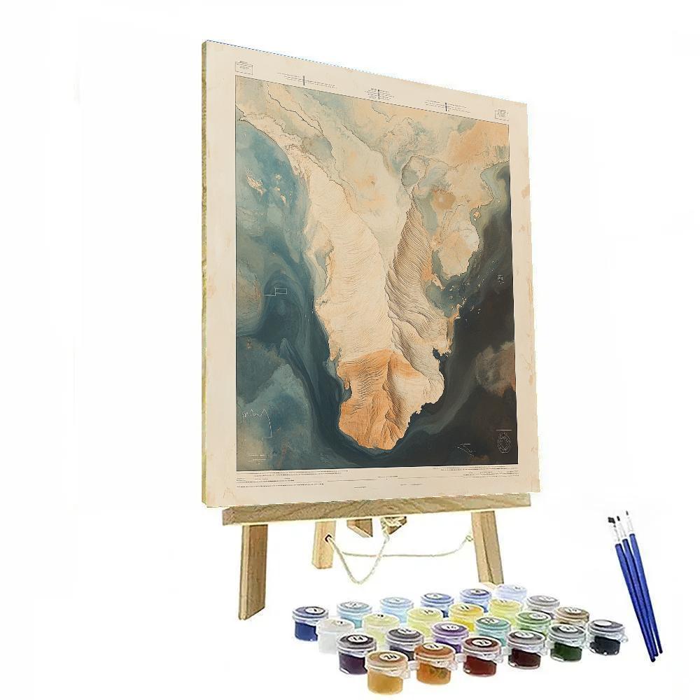 Leonardo Da Vinci Inspired River Sand Fan Painting by numbers kit