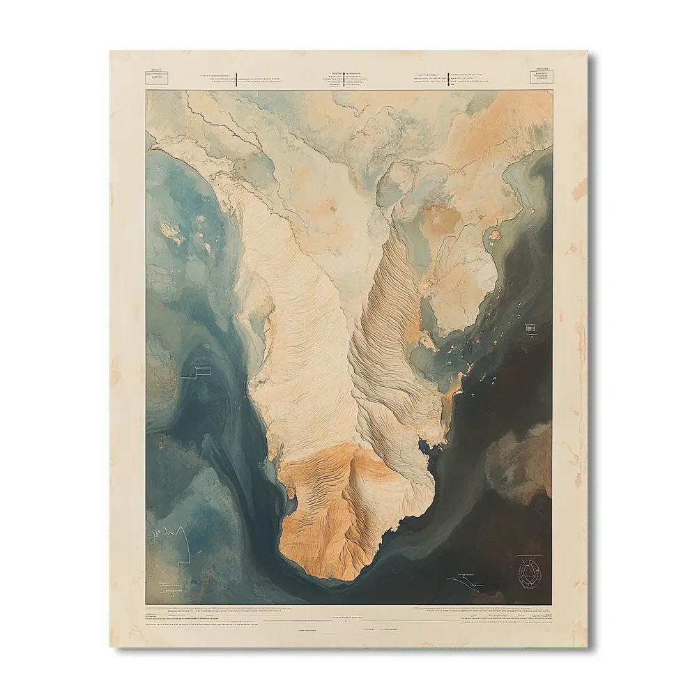 Leonardo Da Vinci Inspired River Sand Fan Painting by numbers kit