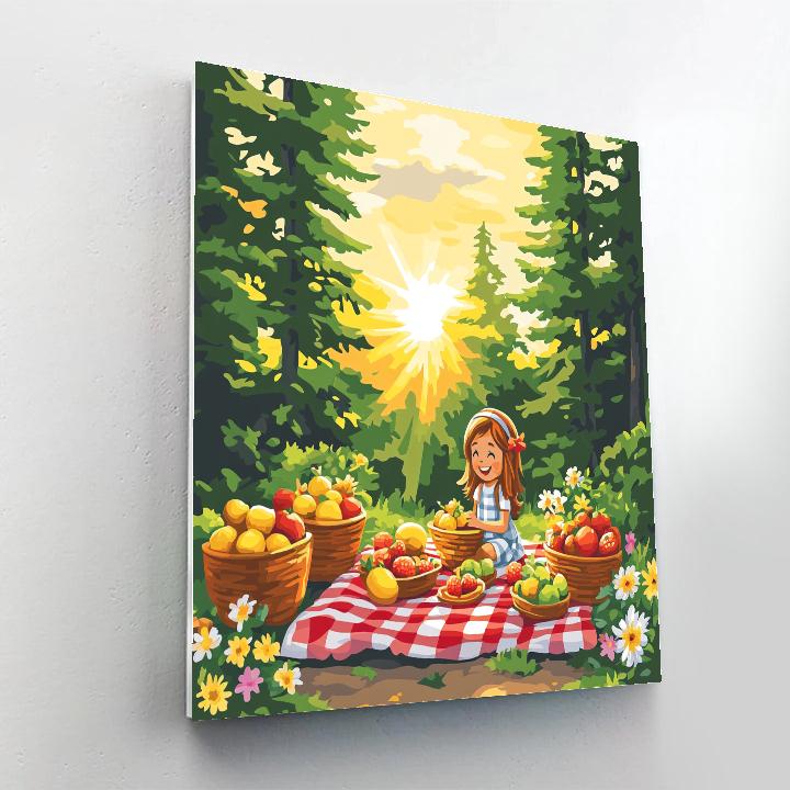 Anna’s Summer Picnic Delight Disney Inspired paint by number