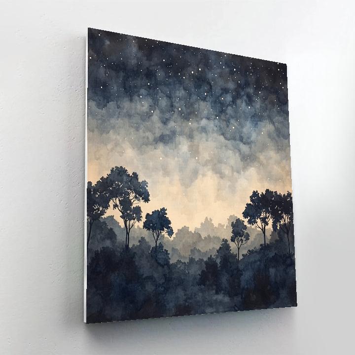 Leonardo Da Vinci Inspired Celestial Orchard Horizon paint by number