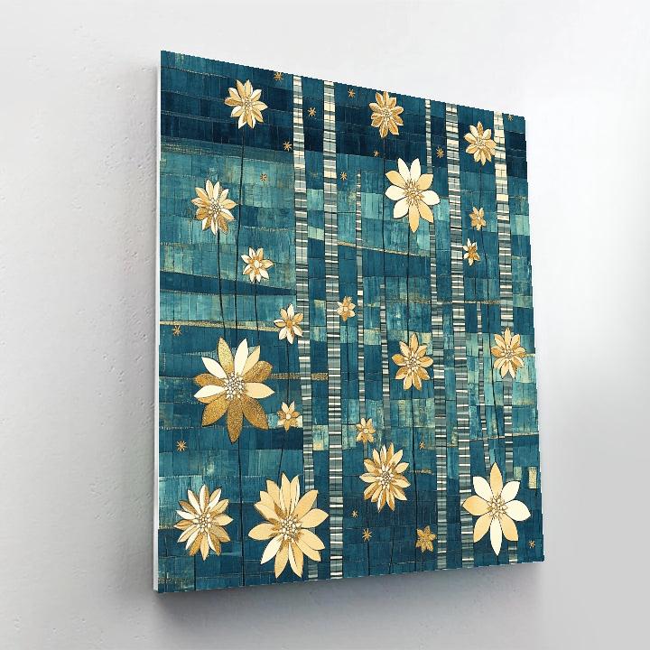 Gustav Klimt Inspired Celestial Starflower Marsh paint by number