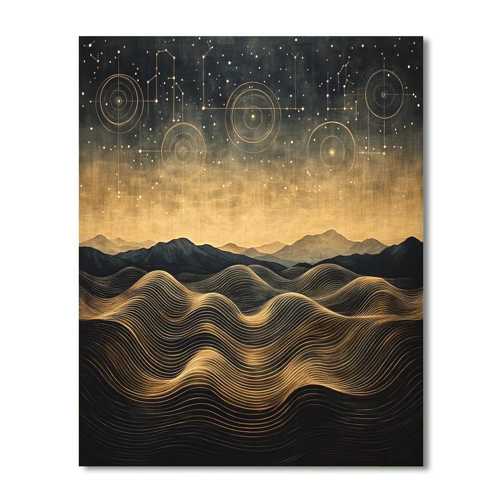 Leonardo Da Vinci Inspired Celestial Orchard Echoes Paint by numbers kits