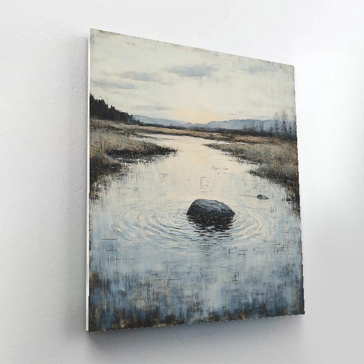 Leonardo Da Vinci Inspired River Mirror Break painting number kit