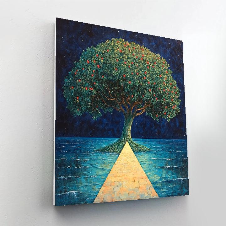 Frida Kahlo Inspired Ceiba Bridge Between Seas paint by numbers