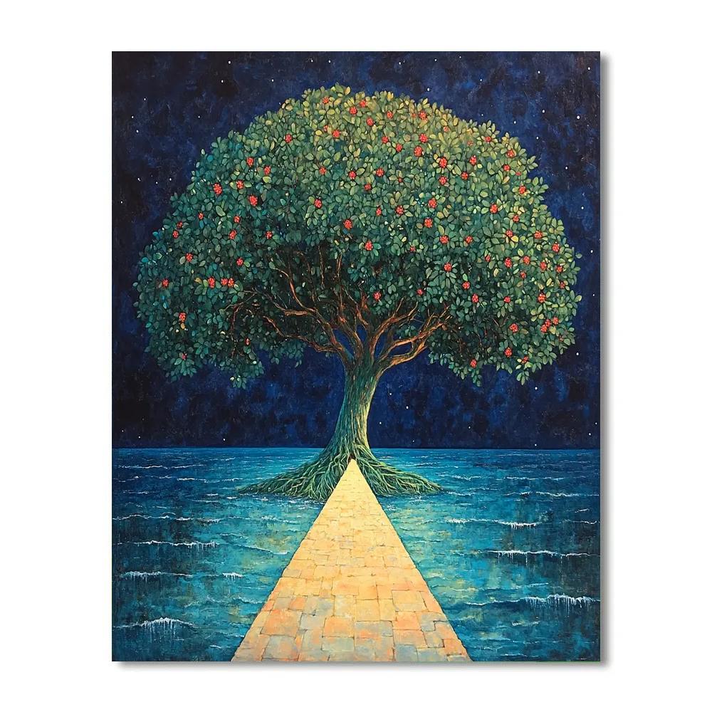 Frida Kahlo Inspired Ceiba Bridge Between Seas paint by numbers