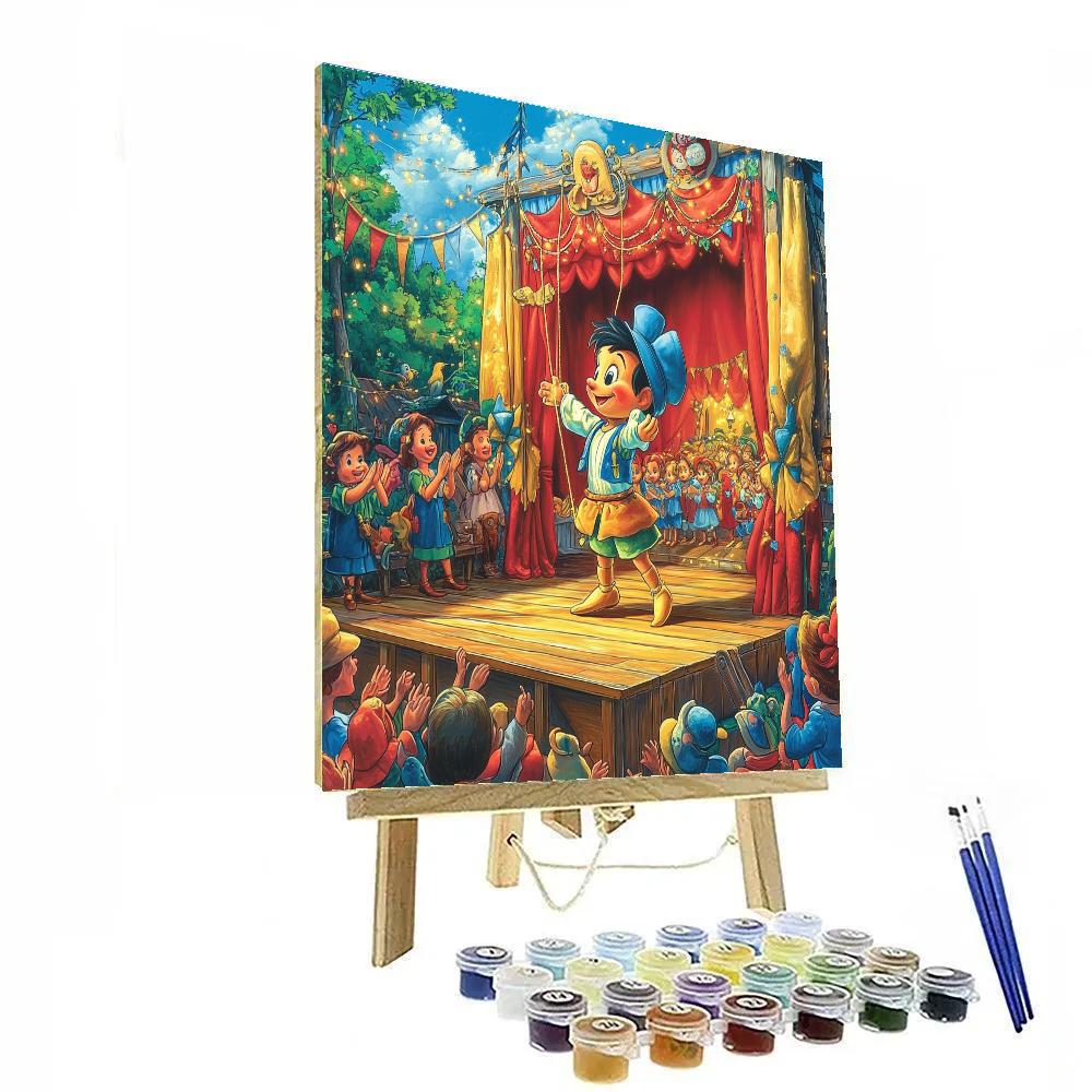 Pinocchio’s Puppet Show Delight Disney Inspired Numbered painting kits