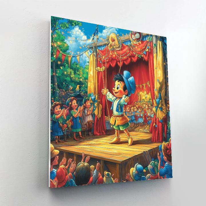 Pinocchio’s Puppet Show Delight Disney Inspired Numbered painting kits