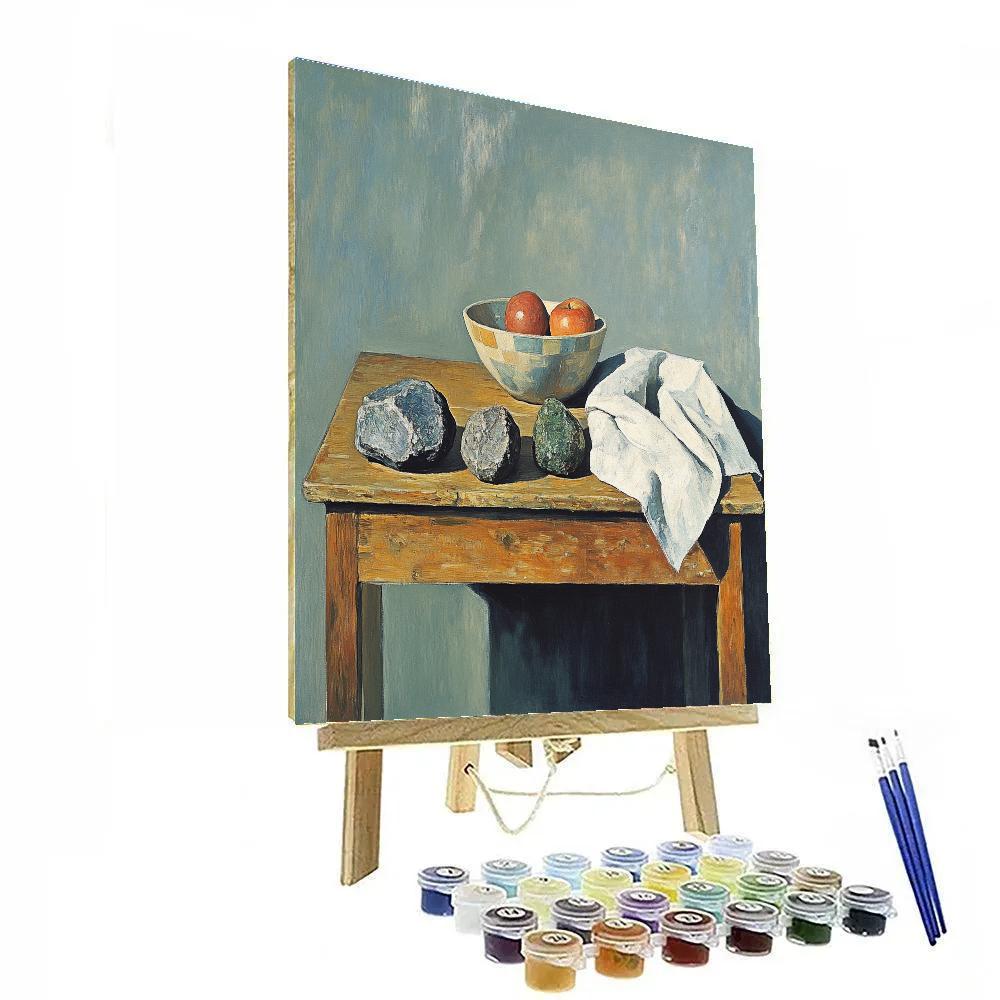 Cezanne Inspired Still Life With Meteorites Painting by numbers kit