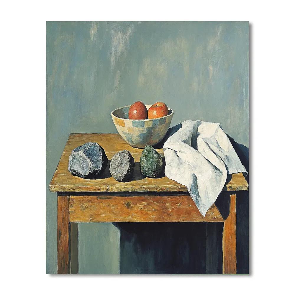 Cezanne Inspired Still Life With Meteorites Painting by numbers kit