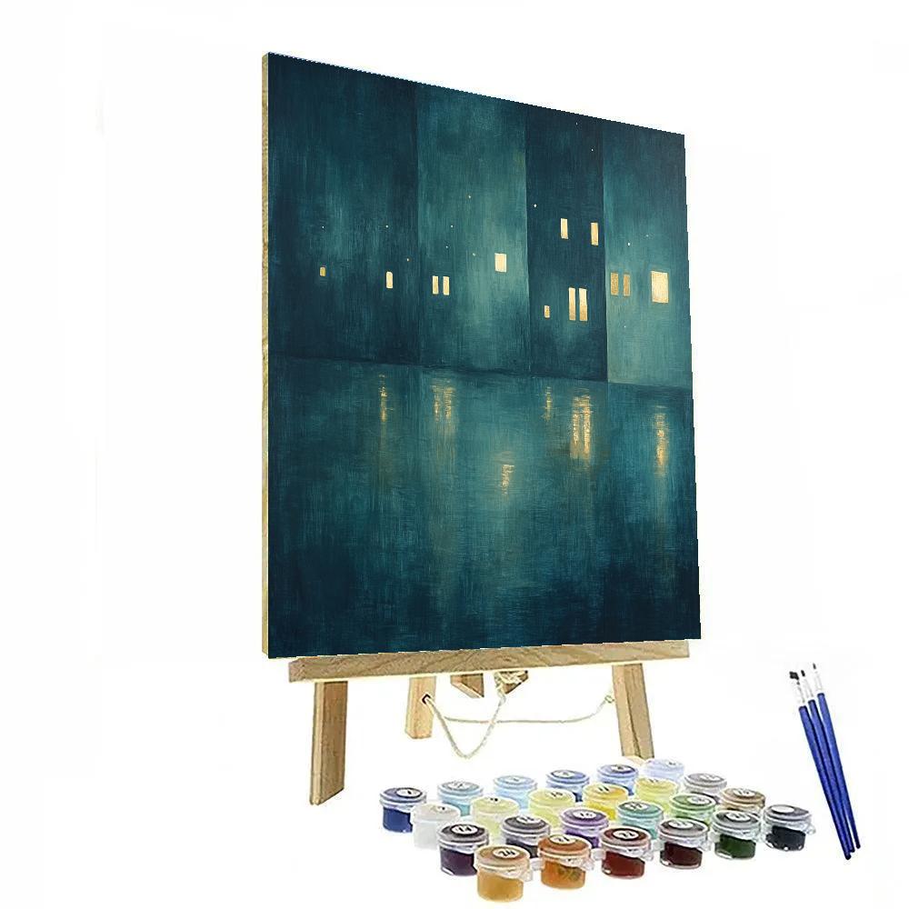 Whistler Inspired Nocturne Space Harbor Numbered painting kits