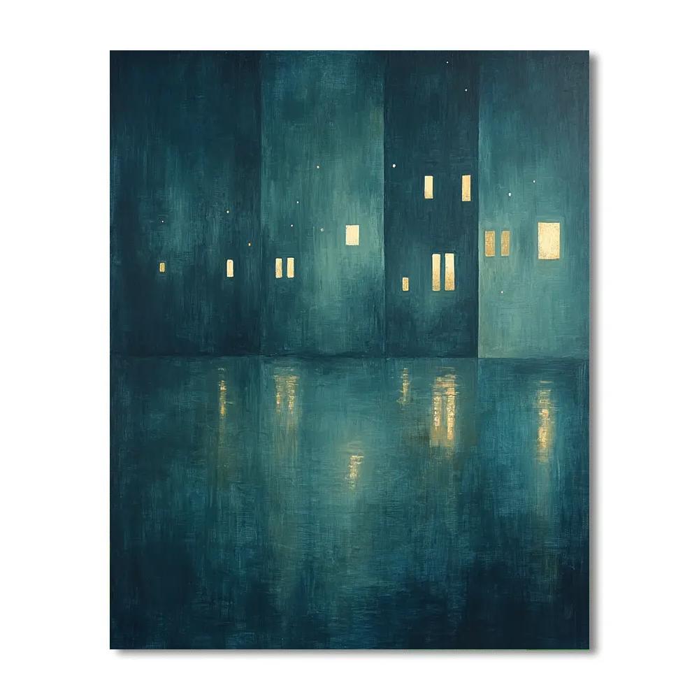 Whistler Inspired Nocturne Space Harbor Numbered painting kits