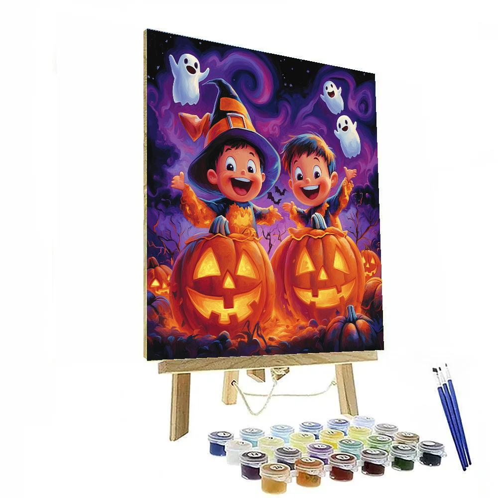 Sully And Mike’s Halloween Fun Disney Inspired painting number kit