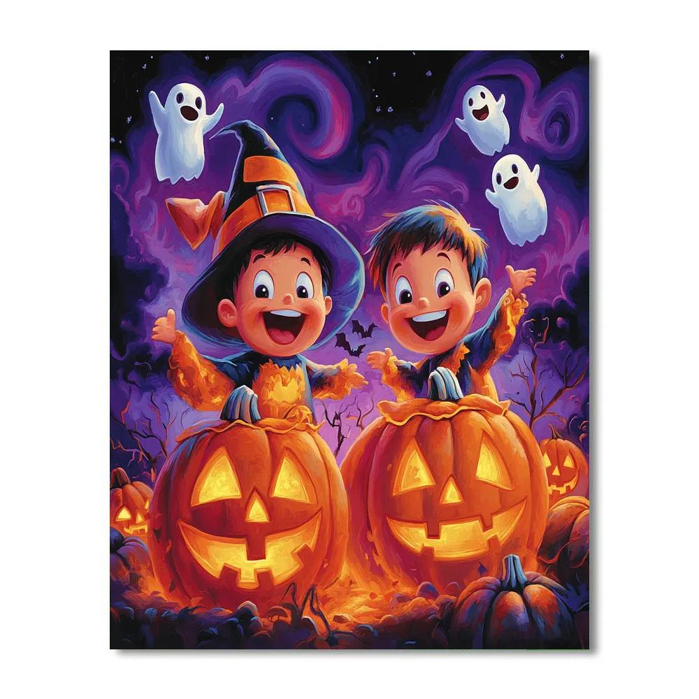 Sully And Mike’s Halloween Fun Disney Inspired painting number kit