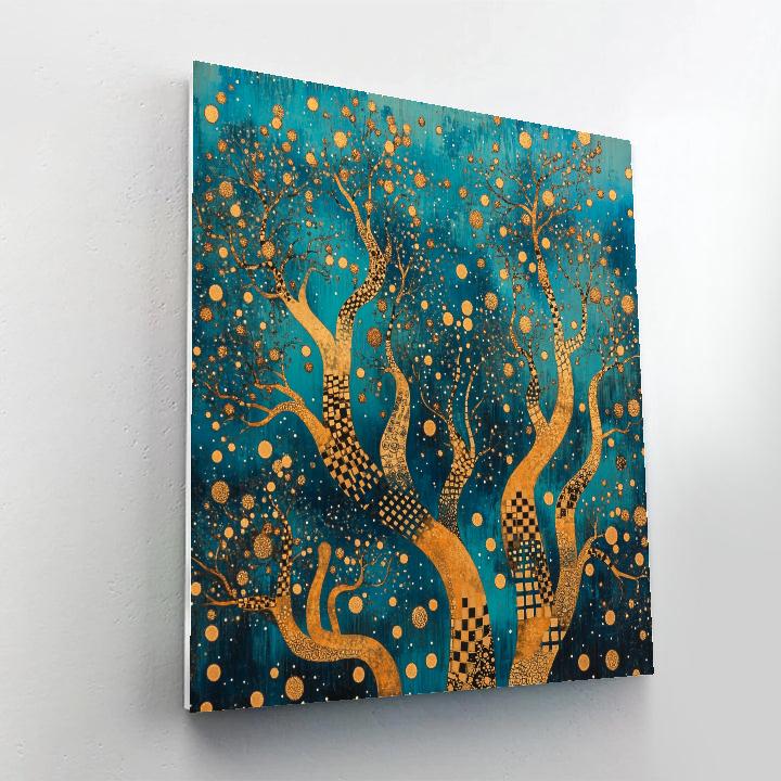 Gustav Klimt Inspired Ornamental Celestial Reef Paint by numbers art