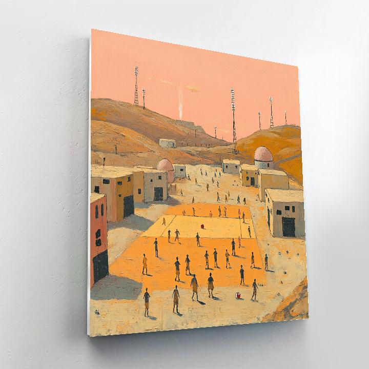 Lowry Inspired Match Day On Mars paint by number