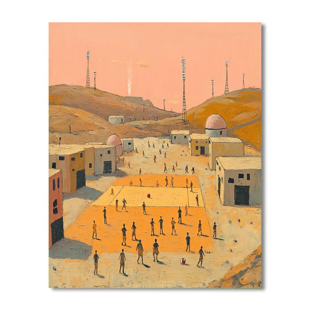Lowry Inspired Match Day On Mars paint by number