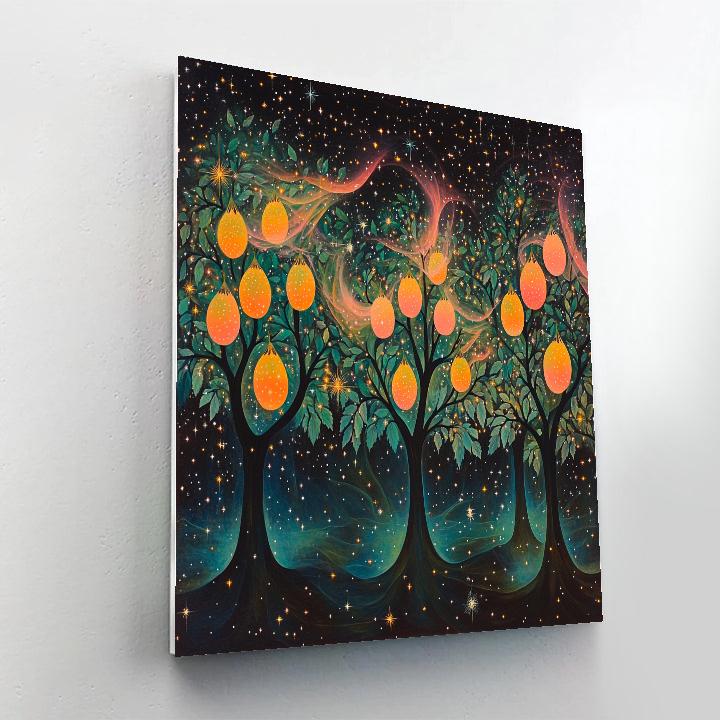 Frida Kahlo Inspired Mango Nebula Orchard Painting by numbers kit