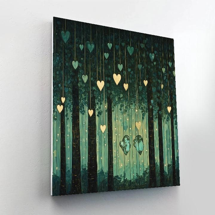 Frida Kahlo Inspired Rainforest Veil Of Hearts Paint by numbers kits