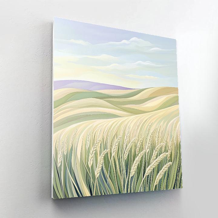 Claude Monet Inspired Gentle Breeze Over Barley Field Painting by numbers kit