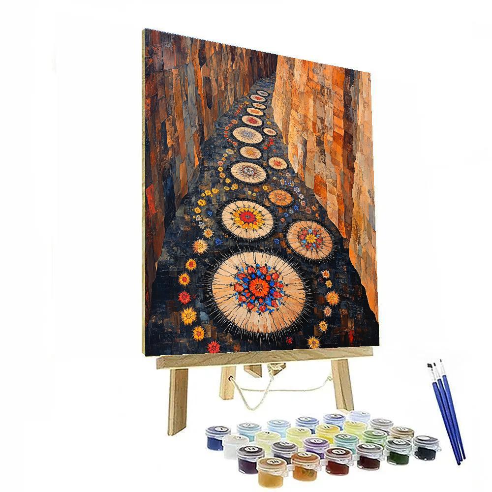 Frida Kahlo Inspired Thorned Mandala Canyon Paint by numbers kits