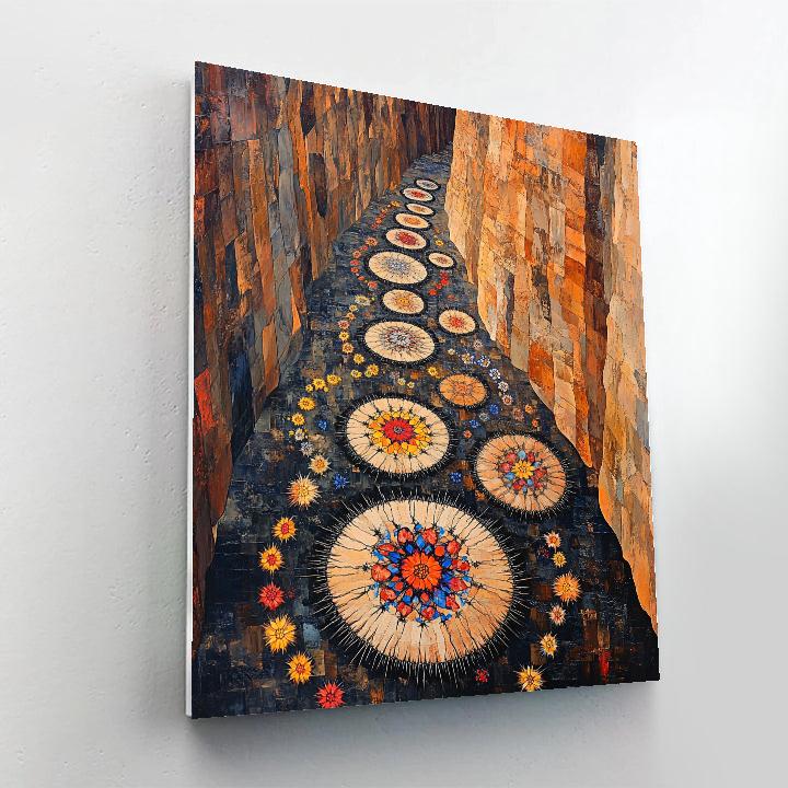 Frida Kahlo Inspired Thorned Mandala Canyon Paint by numbers kits