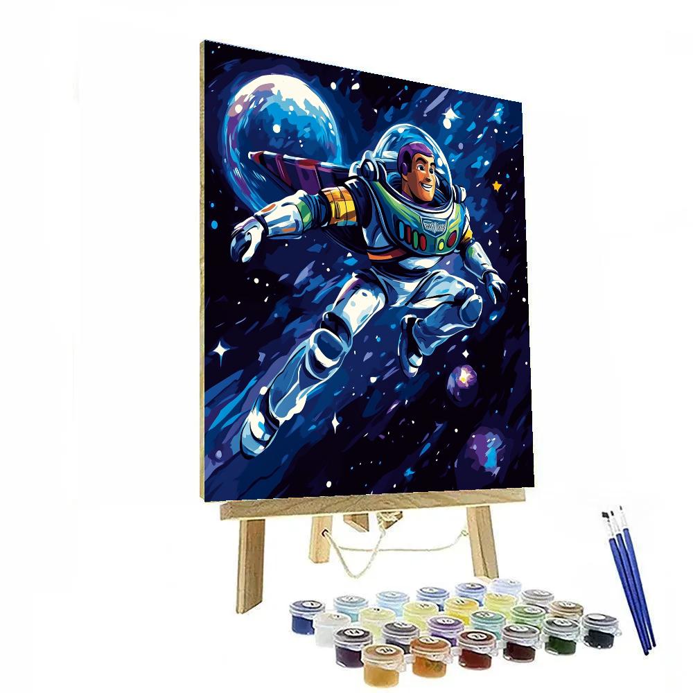 Buzz Lightyear’s Galactic Rescue Mission Disney Inspired paint by numbers