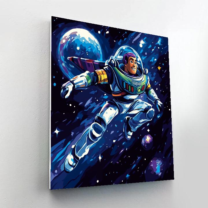 Buzz Lightyear’s Galactic Rescue Mission Disney Inspired paint by numbers
