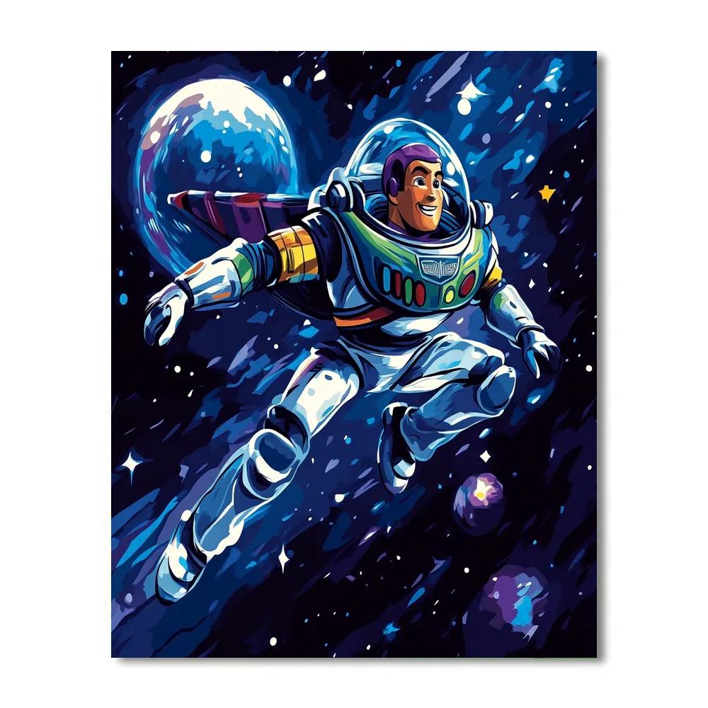 Buzz Lightyear’s Galactic Rescue Mission Disney Inspired paint by numbers