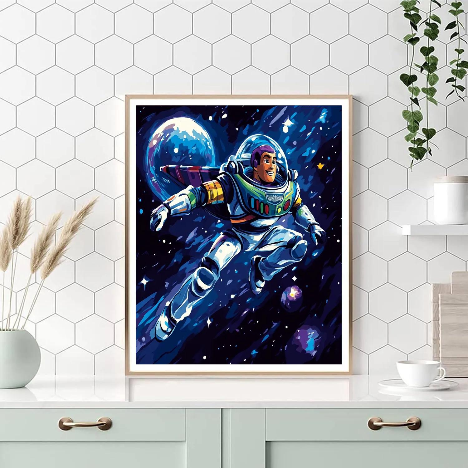 Buzz Lightyear’s Galactic Rescue Mission Disney Inspired paint by numbers