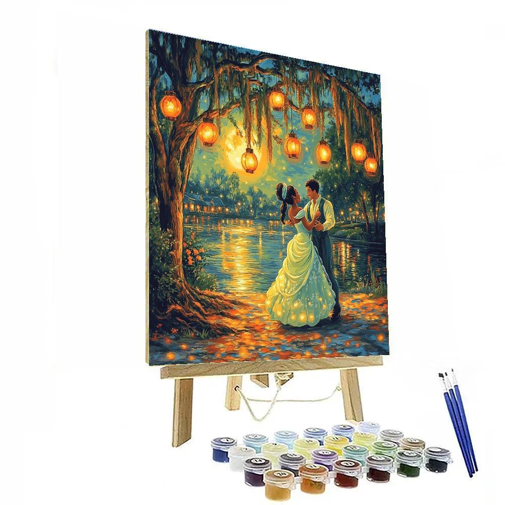 Tiana And Naveen’s Festive Bayou Celebration Disney Inspired Numbered painting kits