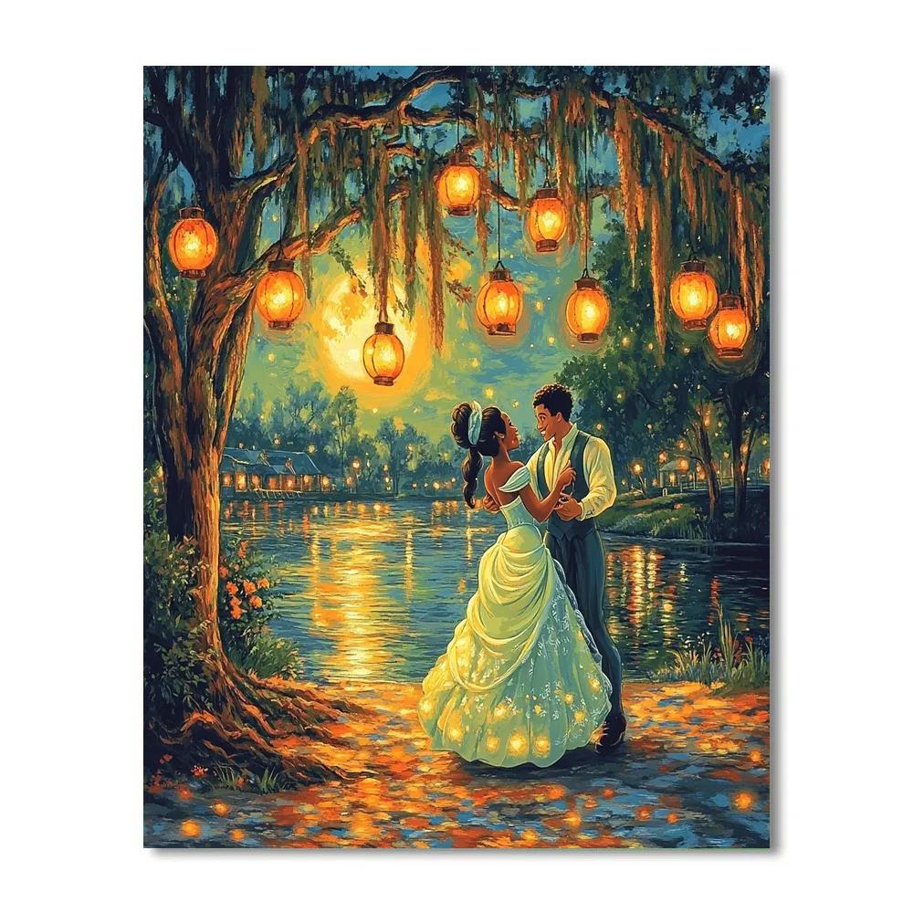 Tiana And Naveen’s Festive Bayou Celebration Disney Inspired Numbered painting kits